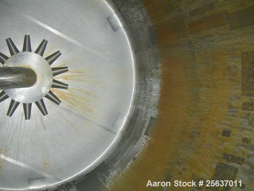 Used Stainless Fabrication Kettle, 15,000 gallon, 316L stainless steel. 158" diameter x 167" straight side, dished top and bottom. Dimple jacket on side wall only rated 100 psi at 338 deg.f.. Interna...