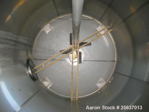 Used Stainless Fabrication Tank, 5,000 gallon, 316L stainless steel. 96" diameter x 164" straight side, dished top and bottom. 2" insulation with 304 stainless steel sheathing. Internal rated to 200 ...