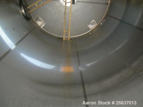 Used Stainless Fabrication Tank, 5,000 gallon, 316L stainless steel. 96" diameter x 164" straight side, dished top and bottom. 2" insulation with 304 stainless steel sheathing. Internal rated to 200 ...