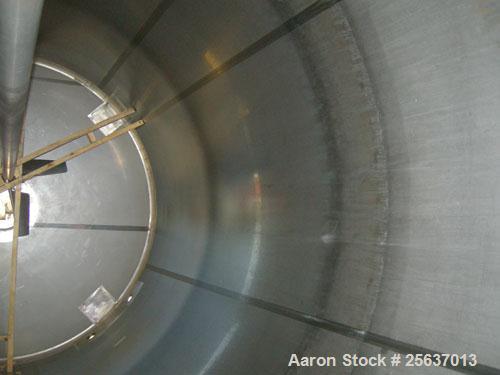Used Stainless Fabrication Tank, 5,000 gallon, 316L stainless steel. 96" diameter x 164" straight side, dished top and bottom. 2" insulation with 304 stainless steel sheathing. Internal rated to 200 ...