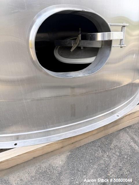 Used 13,000 Gallon 316L Stainless Steel Storage Tank – Sloped Bottom Process Tank by Stainless Fabrication