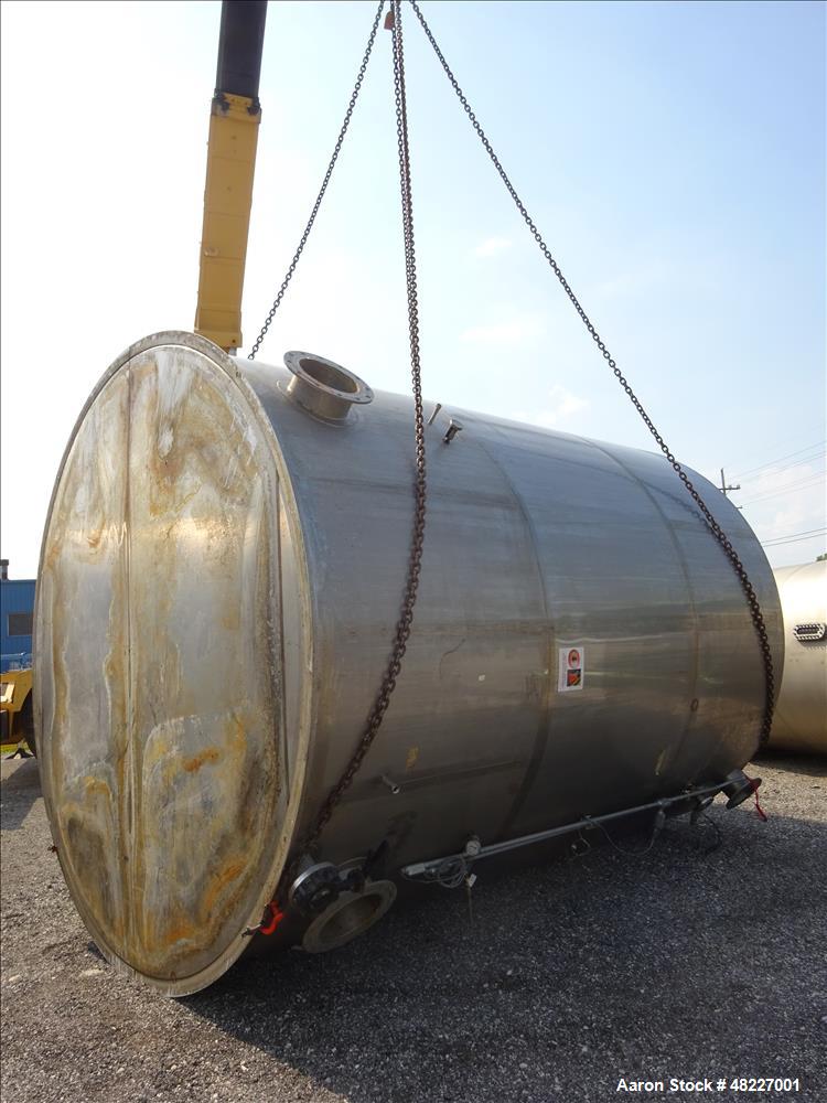 Used Stainless Process Equipment Inc. 2-Compartment Tank, 10,750 Gallon, 304 St