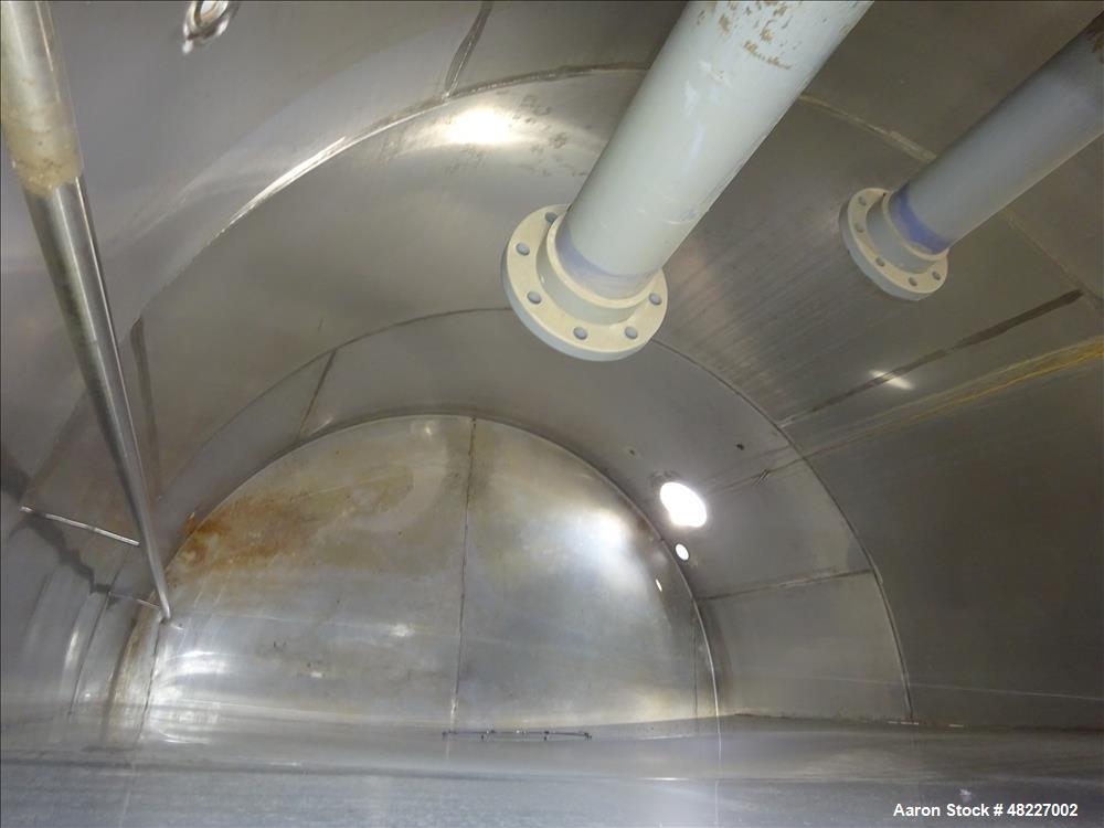 Used Stainless Process Equipment Inc. 2-Compartment Tank, 10,750 Gallon, 304 St