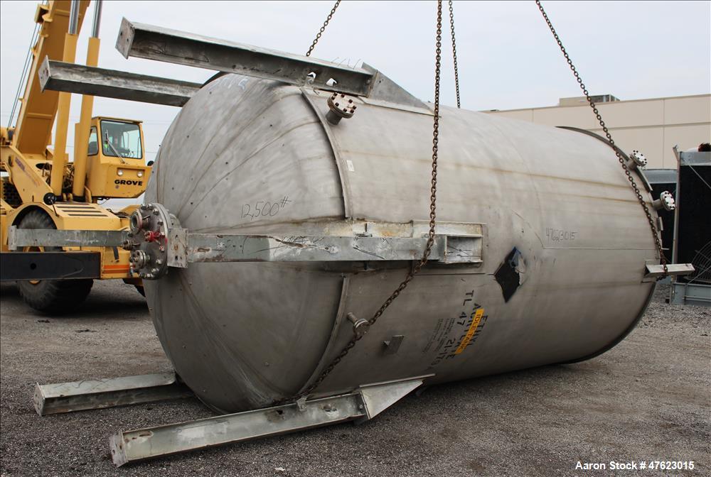 Used Steel-Pro Inc. Tank, Approximate 10,000 Gallon, 316 Stainless Steel
