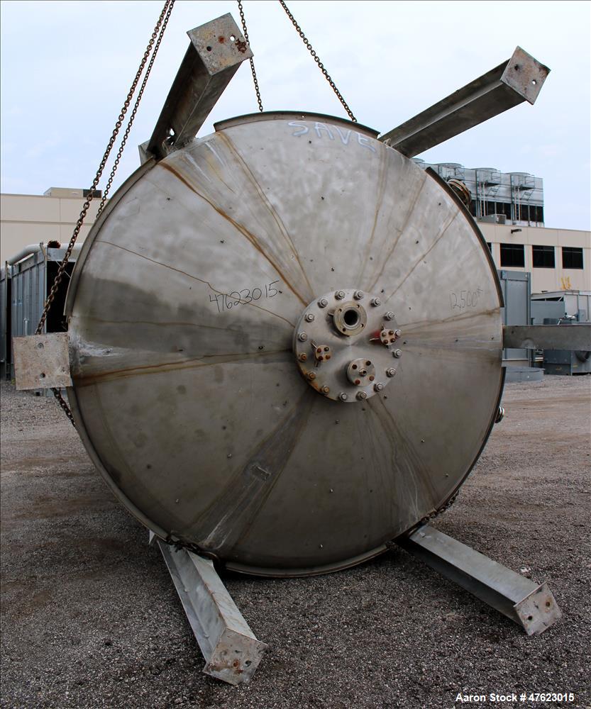 Used Steel-Pro Inc. Tank, Approximate 10,000 Gallon, 316 Stainless Steel