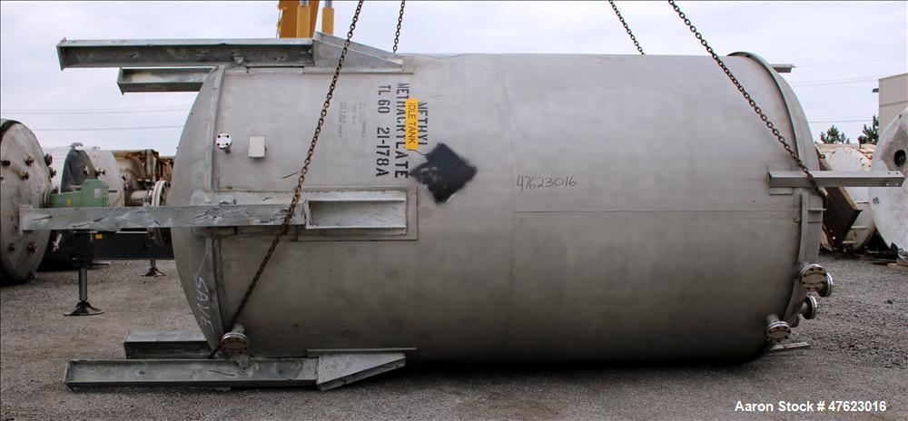 Used Steel-Pro Inc. Tank, Approximate 10,000 Gallon, 316 Stainless Steel, Verti