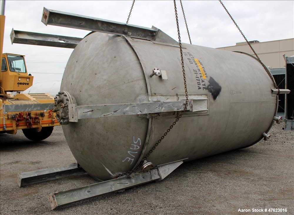Used Steel-Pro Inc. Tank, Approximate 10,000 Gallon, 316 Stainless Steel, Verti