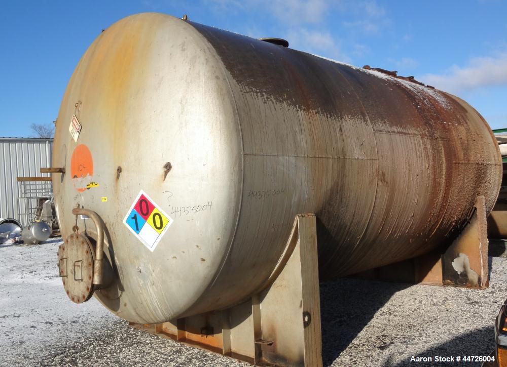 Used 13,000 Gallon Stainless Steel Superior Welding Pressure Tank, Model 2 HTA-