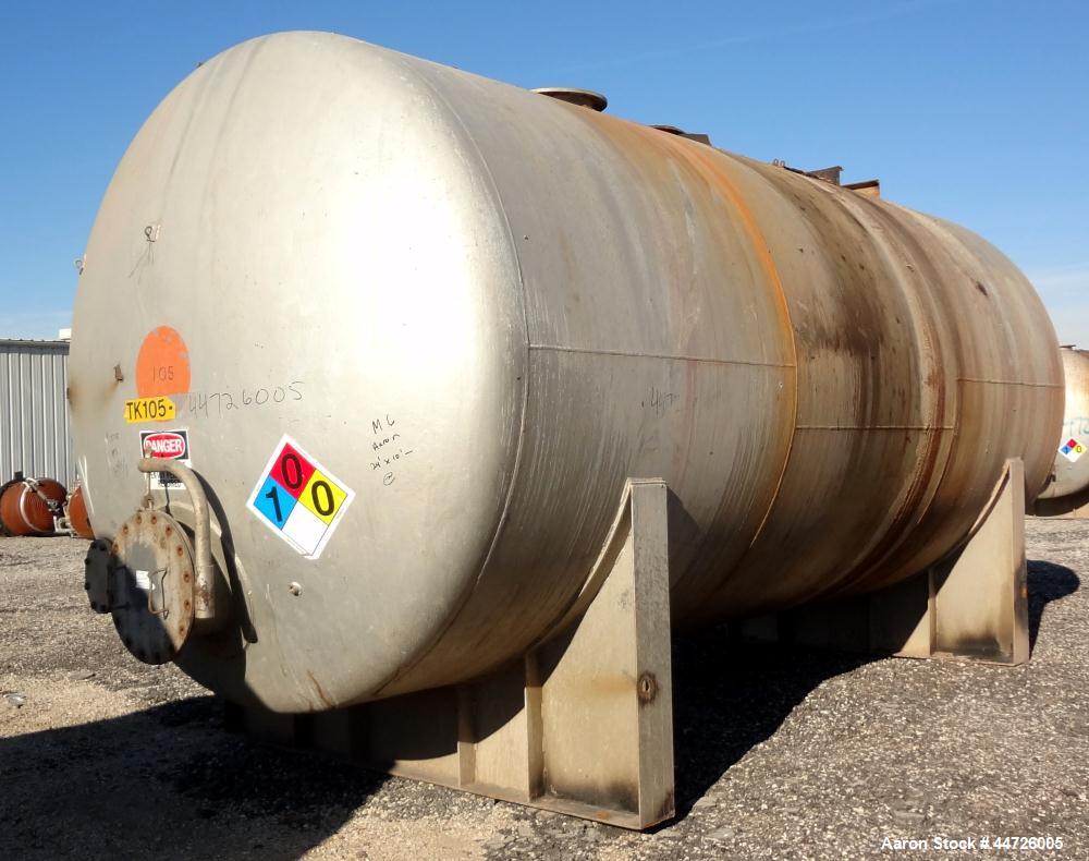 Used 13,000 Gallon Stainless Steel Superior Welding Pressure Tank, Model A-7-4-3