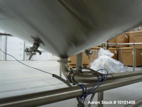 Used-Approximately 10,000 Gallon Stainless Steel Tank
