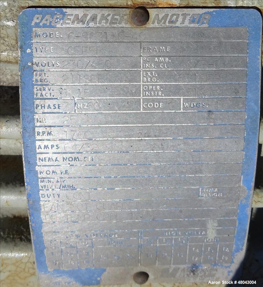 Used T.C.K. Steel Fabrication Inc. Tank, 9,000 Gallon, 304 Stainless Steel, Ver
