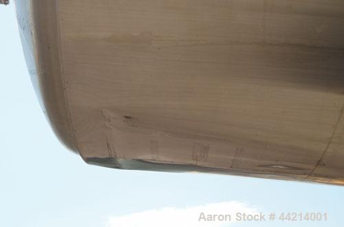 Used G.W. Taylor Tank, 6000 Gallon, 316 Stainless Steel, Vertical. Approximate 108” diameter x 144” straight side, dished top and bottom. Partial bottom sidewall dimple jacket, no rating. (4) Sidewal...
