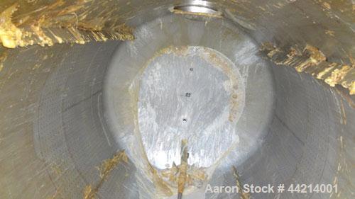 Used G.W. Taylor Tank, 6000 Gallon, 316 Stainless Steel, Vertical. Approximate 108” diameter x 144” straight side, dished top and bottom. Partial bottom sidewall dimple jacket, no rating. (4) Sidewal...