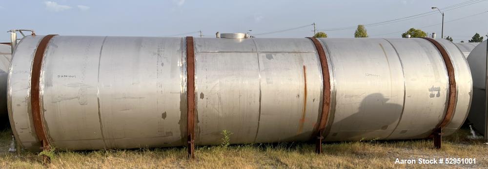 Used Tolan Machinery 5,800 Gallon Stainless Steel Storage Tank – 304 SS, Horizontal