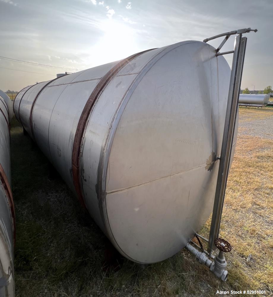 Used Tolan Machinery 5,800 Gallon Stainless Steel Storage Tank – 304 SS, Horizontal