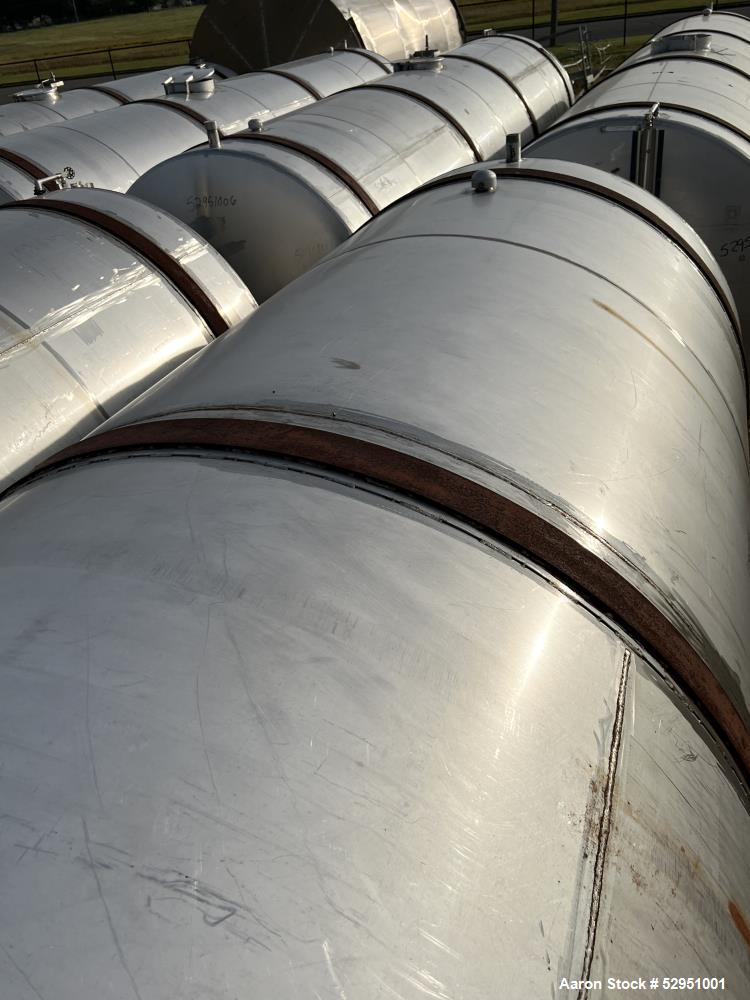 Used Tolan Machinery 5,800 Gallon Stainless Steel Storage Tank – 304 SS, Horizontal