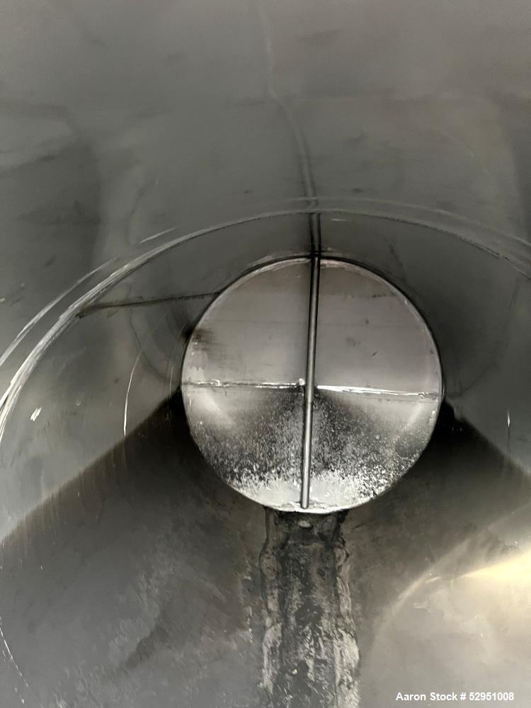 Used Industrial 304 SS Storage Tank – 5,800 Gallon | Horizontal with Discharge Valve