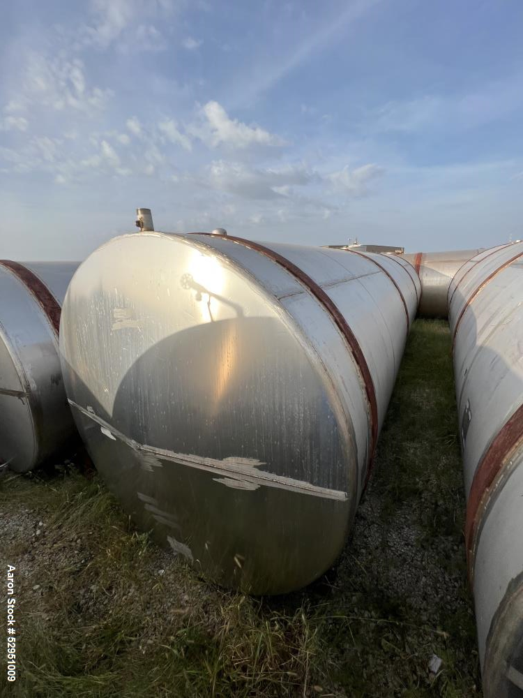 5,800 Gallon Stainless Steel Horizontal Tank