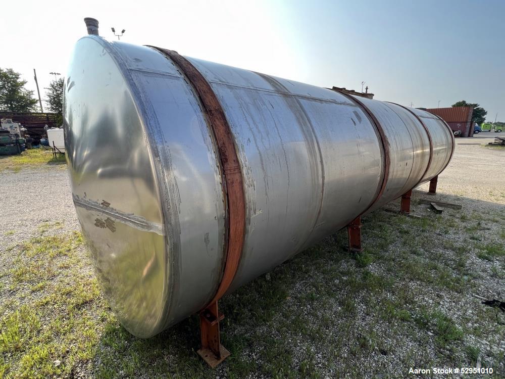 Horizontal Agitated 5,800 Gallon Stainless Steel Tank