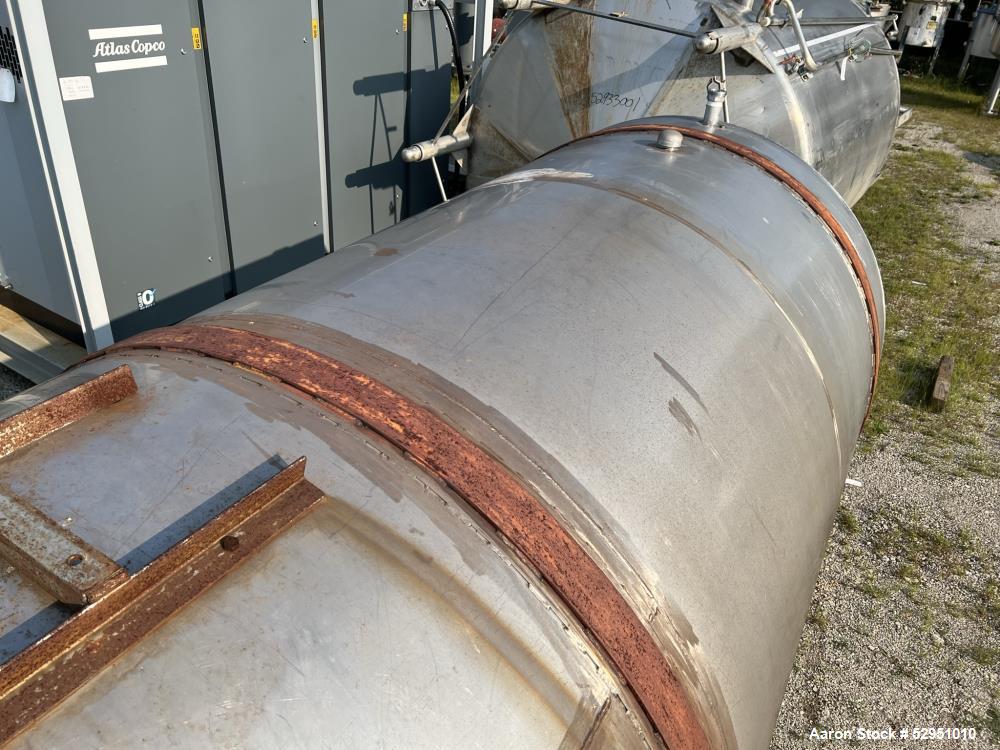 Horizontal Agitated 5,800 Gallon Stainless Steel Tank