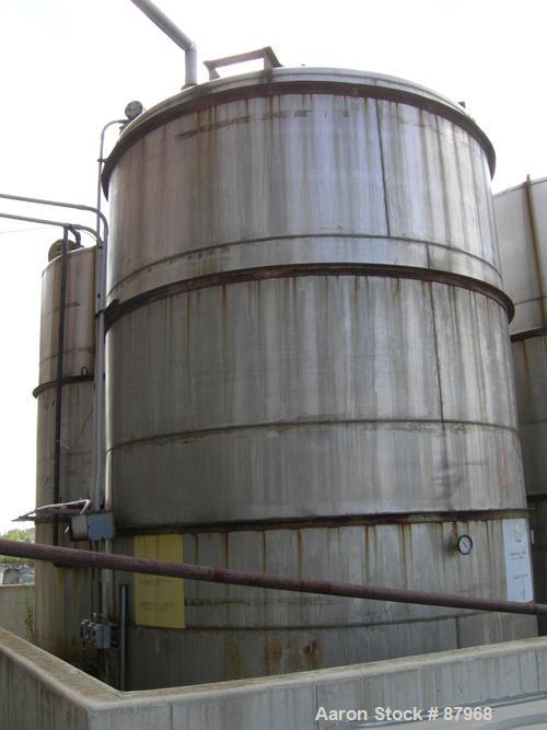 USED: Tower Iron Works 10,245 gallon tank. 10'9" diameter x approximately 15' straight side. Flat top and bottom. 4 side wal...