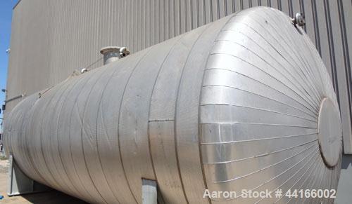 Used Trinity Industries Inc Pressure Tank, 25,000 Gallons, 304L Stainless Steel, Horizontal. 138" Diameter x 360" straight side, ASME dished heads. Internal rated 43 psi at -20 to 250 degrees F. Head...