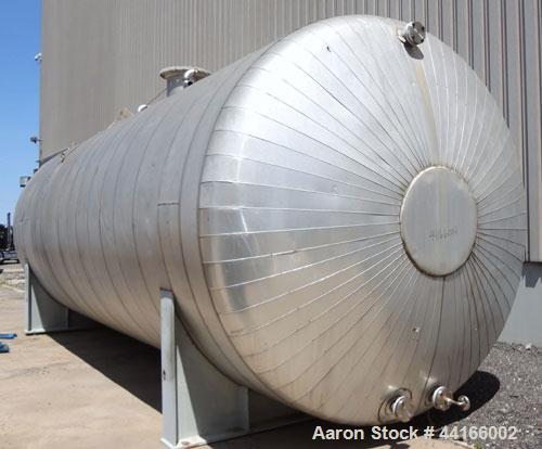 Used Trinity Industries Inc Pressure Tank, 25,000 Gallons, 304L Stainless Steel, Horizontal. 138" Diameter x 360" straight side, ASME dished heads. Internal rated 43 psi at -20 to 250 degrees F. Head...