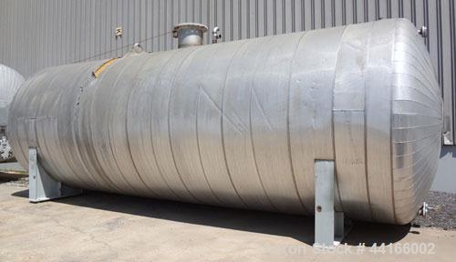 Used Trinity Industries Inc Pressure Tank, 25,000 Gallons, 304L Stainless Steel, Horizontal. 138" Diameter x 360" straight side, ASME dished heads. Internal rated 43 psi at -20 to 250 degrees F. Head...