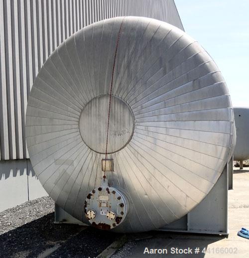 Used Trinity Industries Inc Pressure Tank, 25,000 Gallons, 304L Stainless Steel, Horizontal. 138" Diameter x 360" straight side, ASME dished heads. Internal rated 43 psi at -20 to 250 degrees F. Head...