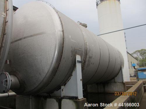 Used Trinity Industries Inc Pressure Tank, 25,000 Gallons, 304L Stainless Steel, Horizontal. 138" Diameter x 360" straight side, ASME dished heads. Internal tated 43 psi at -20 to 250 degrees F. Head...