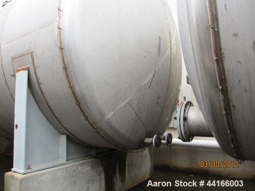 Used Trinity Industries Inc Pressure Tank, 25,000 Gallons, 304L Stainless Steel, Horizontal. 138" Diameter x 360" straight side, ASME dished heads. Internal tated 43 psi at -20 to 250 degrees F. Head...