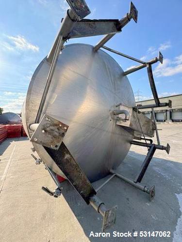 Used 6,000 Gallon 316 Stainless Steel Jacketed & Double Motion Agitated Tank with scraper agitation and center agitation with turbine blade paddles. Vessels measures 10' diameter X 10' straight side ...