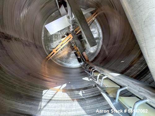 Used 6,000 Gallon 316 Stainless Steel Jacketed & Double Motion Agitated Tank with scraper agitation and center agitation with turbine blade paddles. Vessels measures 10' diameter X 10' straight side ...