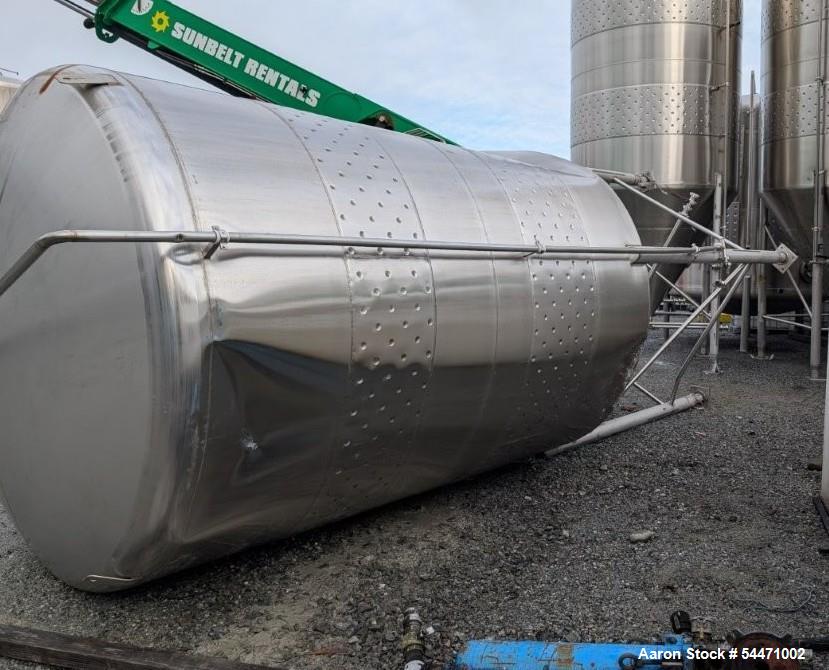 Used 5,000 Gallon Stainless Steel Tank | Insulated 304SS Vertical Brewery Vessel w/ CIP