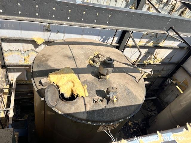 Used Valley Foundry 17,000 Gallon Vertical Stainless Steel Tank | 12' Diameter | Flat Bottom