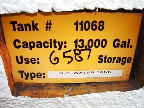 Used Valley Foundry 13,000 Gallon Vertical Stainless Insulated Tank. Vertical flat bottom tank with spray-on insulation and sightglass. Bottom front 3" outlet. Bottom side manway. 10'2" External diam...