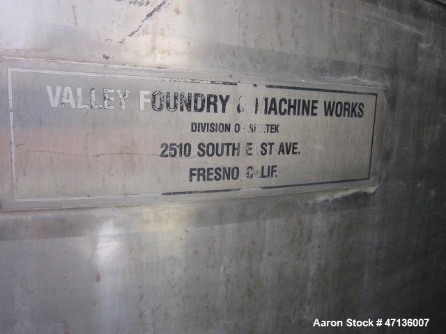 Used Valley Foundry & Machine Works Tank
