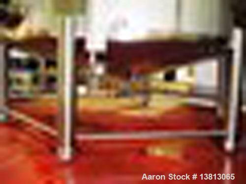 Used Walker 7,000 Gallon, Type 316L Stainless Steel Vertical Mixing Tank, Model CB. Built in 2007. 11'3" diameter x 10' straight side, 16' overall height. 3 hp side agitator. Has sight glass and bott...