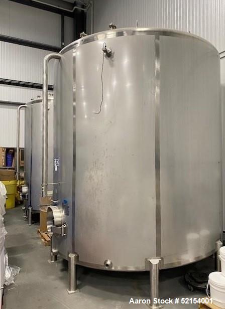 Used Walker 5,000 Gallon Storage Tank, 304 Stainless Steel