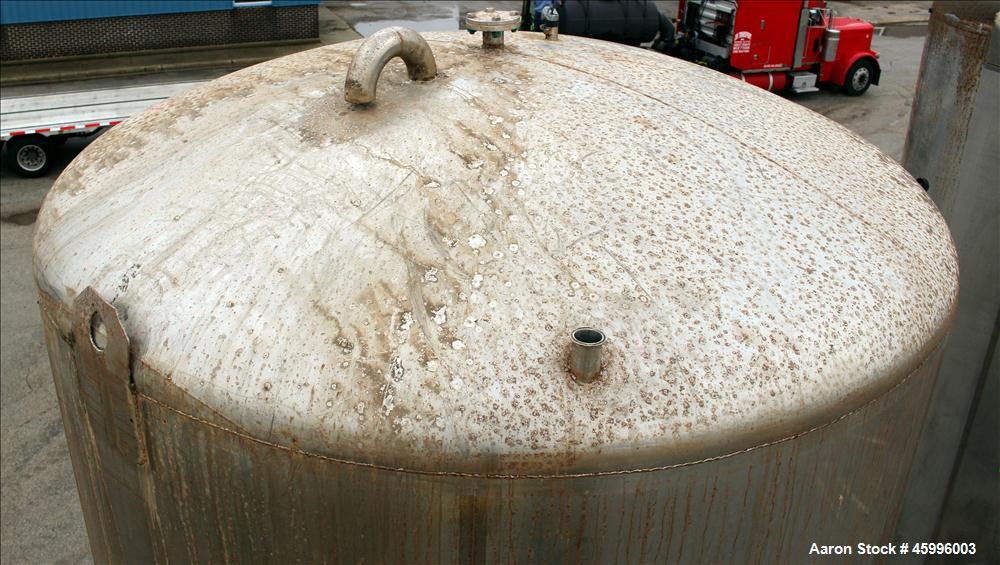 Used Walker Stainless Tank, Model SS, 6,000 Gallon, 304 Stainless Steel