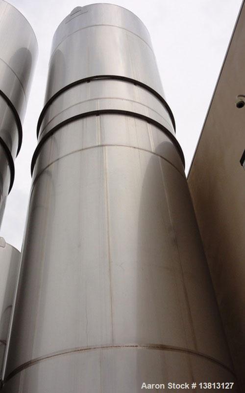 Used Walker Stainless 47,500 Gallon Stainless Steel Silo, Model VSHT/304SS.  Built in 2002.  Single wall stainless steel alcove style storage silo previously used to store spring water.  Alcove area ...