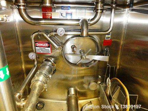 Used Walker Stainless 47,500 Gallon Stainless Steel Silo, Model VSHT/304SS.  Built in 2002.  Single wall stainless steel alcove style storage silo previously used to store spring water.  Alcove area ...