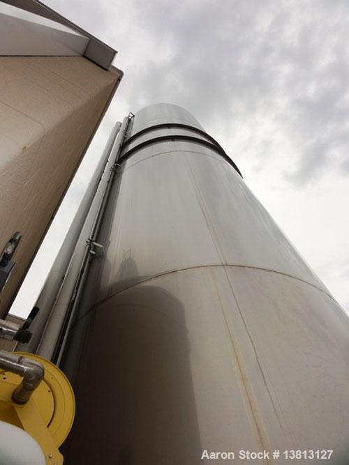 Used Walker Stainless 47,500 Gallon Stainless Steel Silo, Model VSHT/304SS.  Built in 2002.  Single wall stainless steel alcove style storage silo previously used to store spring water.  Alcove area ...