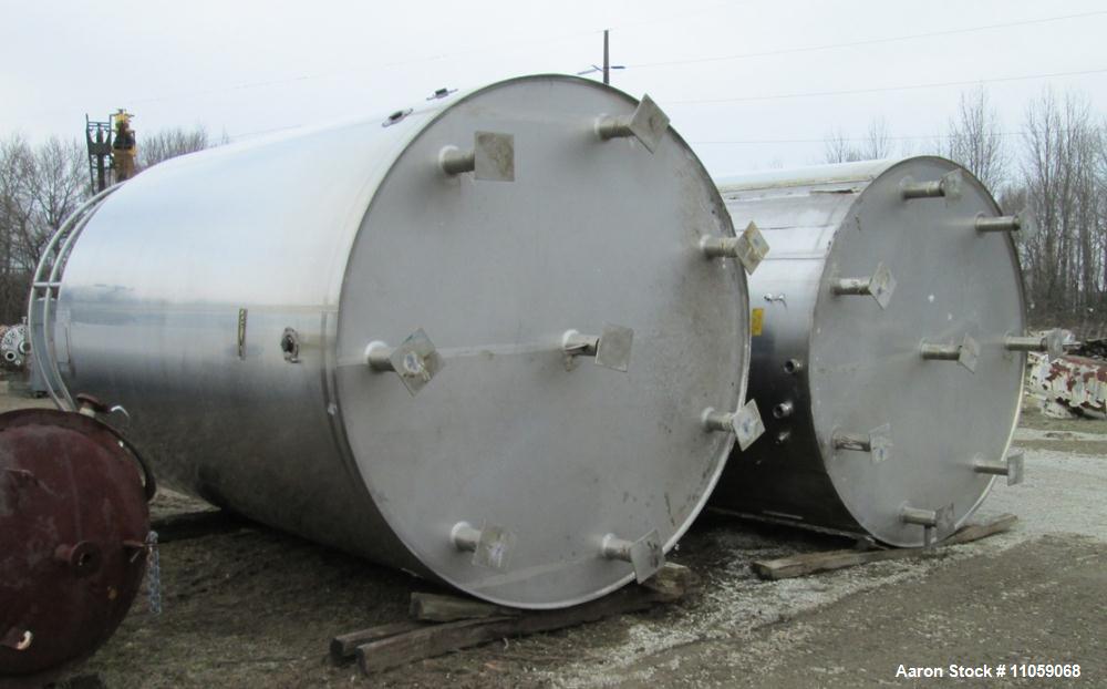 Used- Walker 6000 Gallon Jacketed Stainless Steel Mix Tank