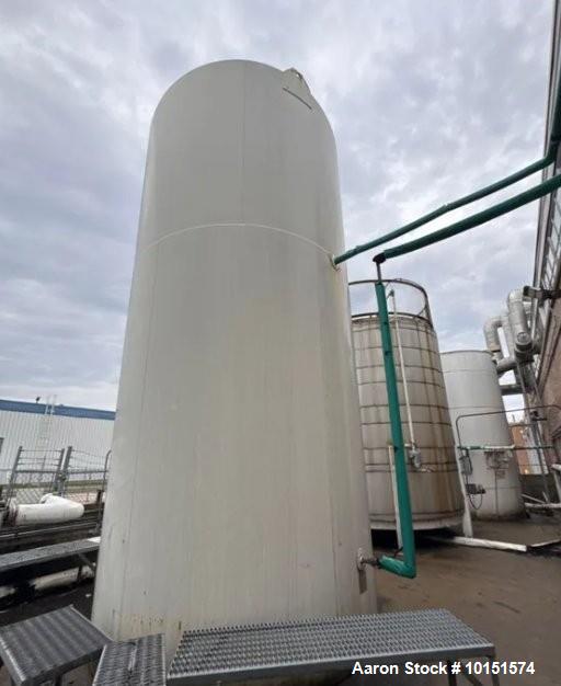 Used Walker 10,000-Gallon 304 Stainless Jacketed Process Tank | 150 PSI | Skirt Mount | Built 2005