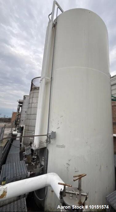 Used Walker 10,000-Gallon 304 Stainless Jacketed Process Tank | 150 PSI | Skirt Mount | Built 2005