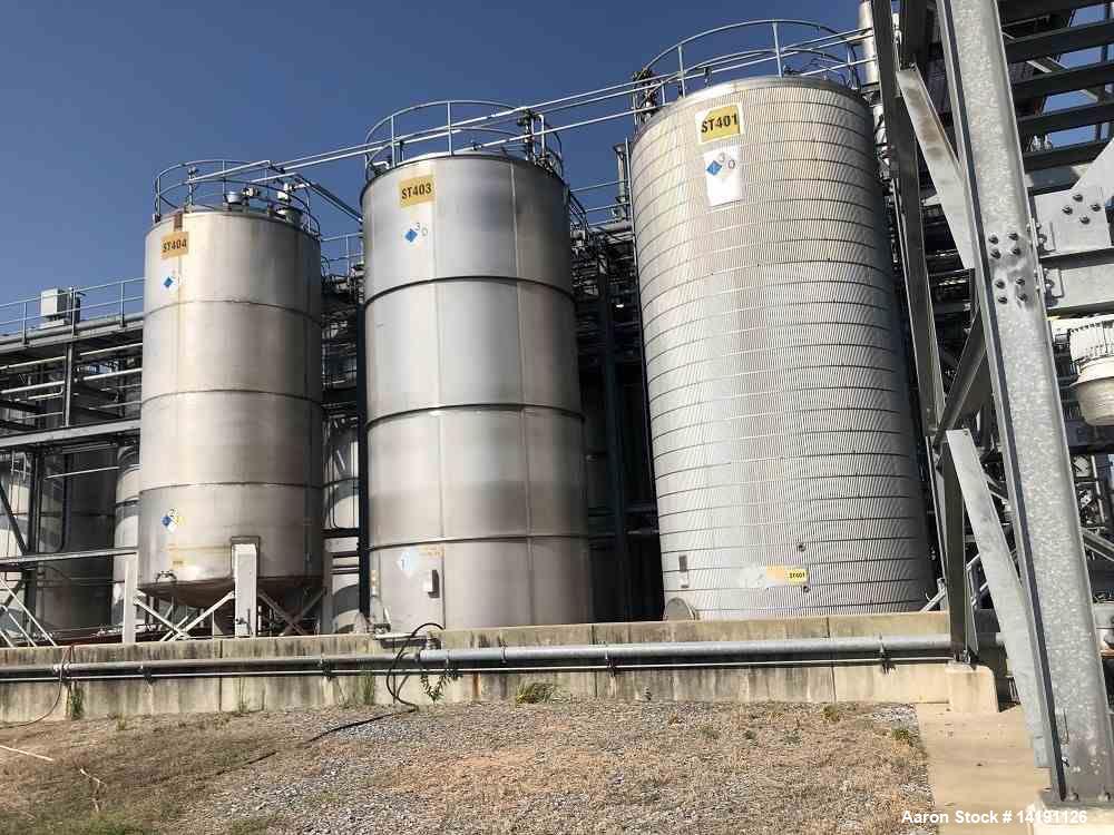 Used 30,000 Gallon 304L Stainless Steel Vertical Tank