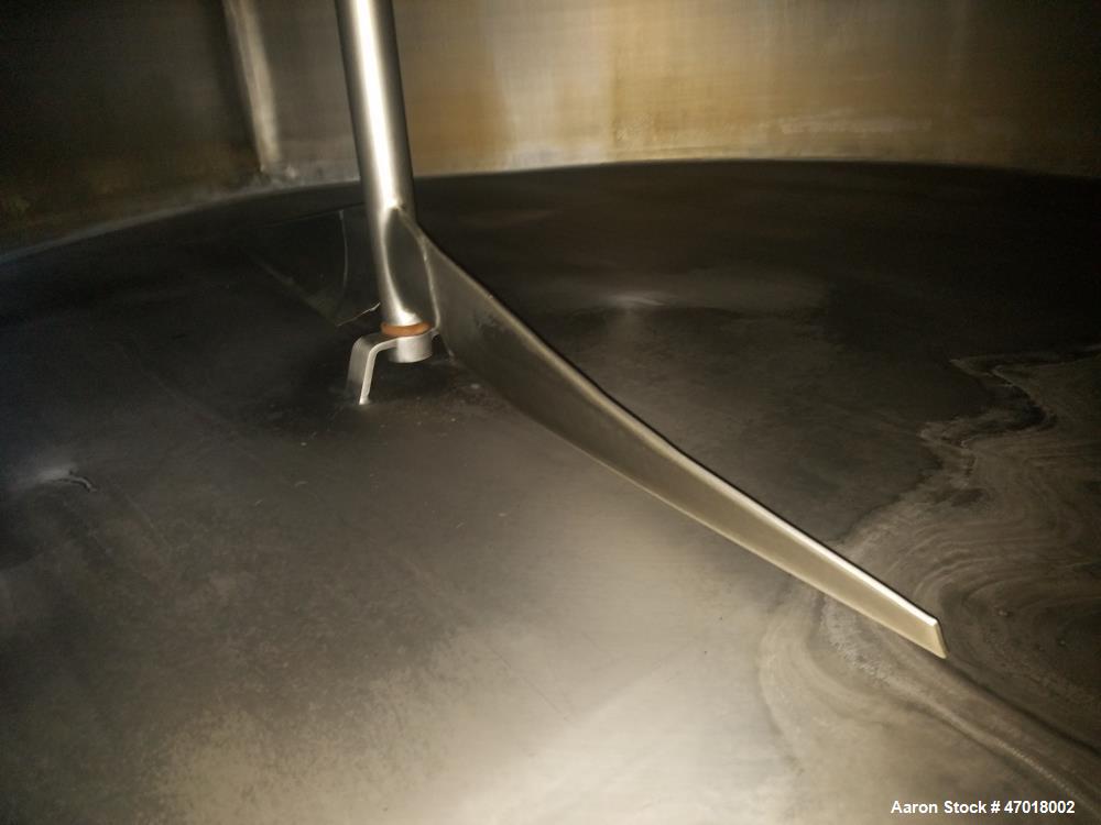 Used Walker 12,000 Gallon Jacketed Agitated Stainless Steel Tank.