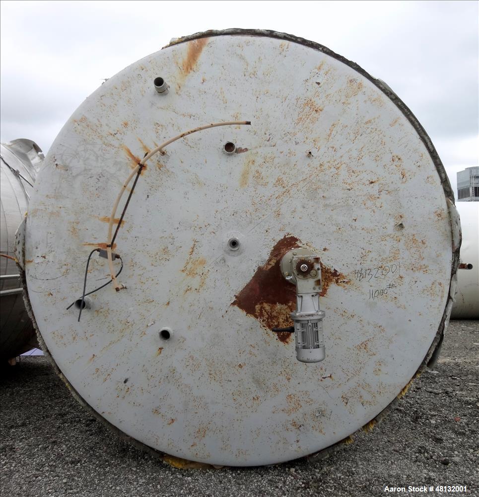 Used Walker Stainless Equipment, 10,000 Gallon Vertical Tank.