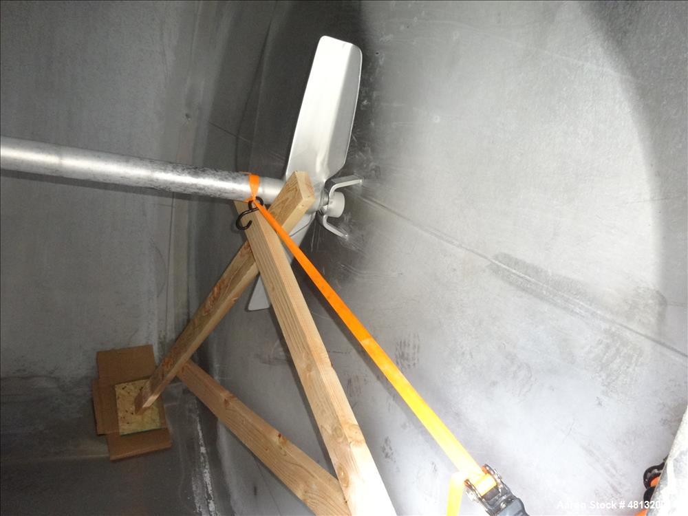 Used Walker Stainless Equipment, 10,000 Gallon Vertical Tank.